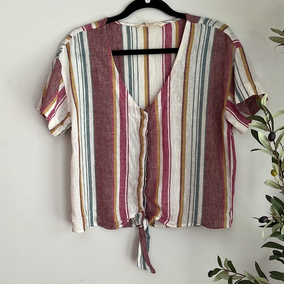 VanillaStar 2 piece pants set striped sz Med questions? Comment below EUC B2 - Picture 5 of 8